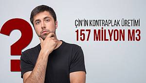 Çin Kontraplak Üretimi 157 Milyon m3 !