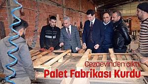 Cezaevinden çıktı palet fabrikası kurdu