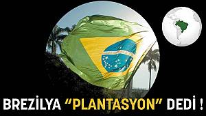 BREZİLYA “PLANTASYON” DEDİ !