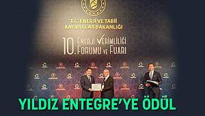 YILDIZ ENTEGRE'YE ÖDÜL