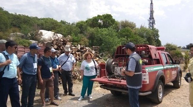 Kırgız Heyetine Orman Yangınları Simülasyon Eğitimi Verildi