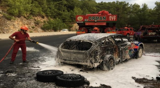 Dünya Ralli Şampiyonasındaki Araç Yangınına Ekiplerimiz Müdahale Etti.