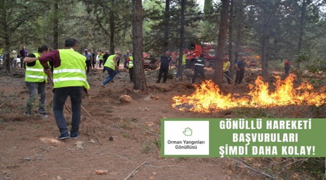 Orman Yangınlarına Müdahale de Gönüllü Olmak Artık Daha Kolay