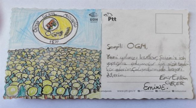 MİNİK ORMAN DOSTLARINDAN YILBAŞI KARTI!