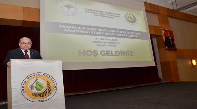Ormancılık Araştırma İhtisas Grupları Toplantısı Antalya’da Başladı