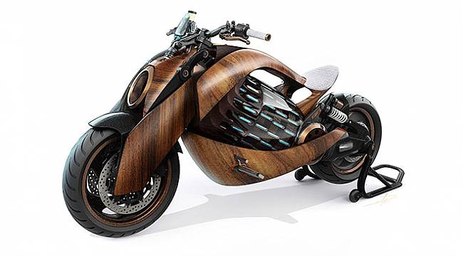 Ahşap gövdeli fütüristik elektrikli motosiklet Newron EV-1 için şaşırtan haber!