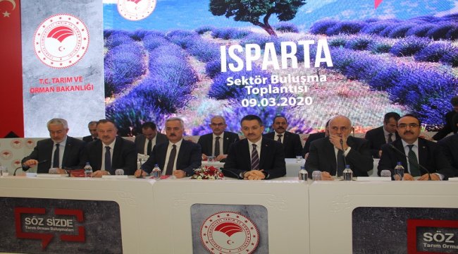 Sayın Bakanımız Isparta Sektör Buluşma Toplantısına Katıldı