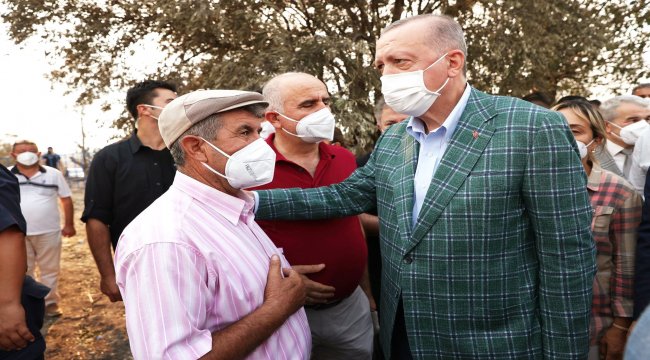Cumhurbaşkanımız Orman Yangınlarından Etkilenen Bölgeleri Ziyaret Etti