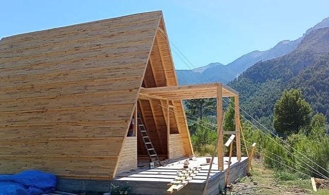Turist Çekmek İçin Bungalov Ev Yapıyorlar