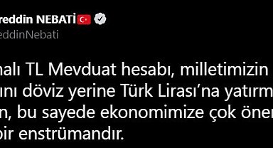 Bakan Nebati: