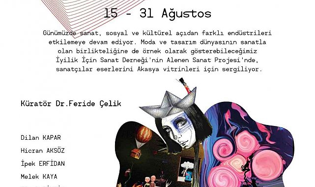 Mağaza vitrinleri sanatsal çalışmalarla donatılacak