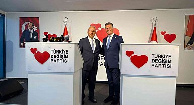 TDP Genel Başkanı Sarıgül, DSP Genel Başkanı Aksakal ile bir araya geldi
