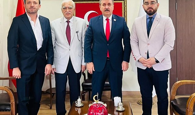 Türkmen Lider Riyaz Sarıkahya, BBP Genel Başkanı Destici'yle görüştü