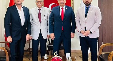 Türkmen Lider Riyaz Sarıkahya, BBP Genel Başkanı Destici'yle görüştü