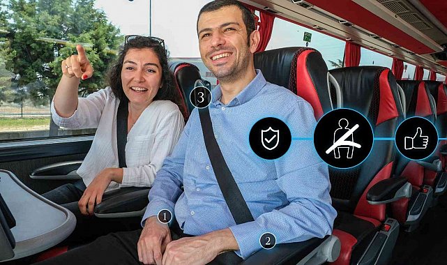 Üç noktalı emniyet kemerleriyle güvenlik arttı