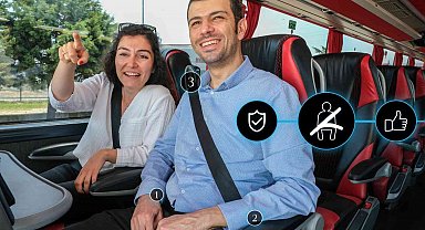 Üç noktalı emniyet kemerleriyle güvenlik arttı