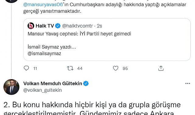 ABB Basın Yayın ve Halkla İlişkiler Koordinatörü Gültekin'den İsmail Saymaz'a cevap