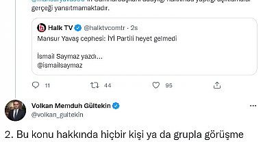 ABB Basın Yayın ve Halkla İlişkiler Koordinatörü Gültekin'den İsmail Saymaz'a cevap