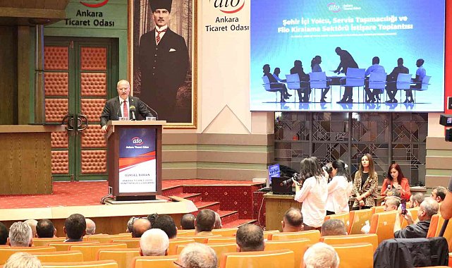 ATO Başkanı Baran servis aracı işletmecilerinin istişare toplantısına katıldı
