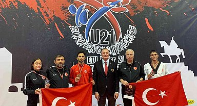 Avrupa Ümitler Taekwondo Şampiyonası ilk gününde 3 madalya