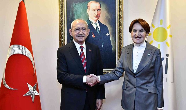 CHP Genel Başkanı Kılıçdaroğlu, İYİ Parti Genel Başkanı Akşener'i ziyaret etti