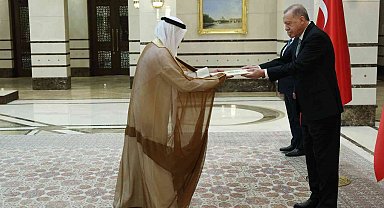 Cumhurbaşkanı Erdoğan, Kuveyt Büyükelçisi Wael Yousef Alenzi'yi kabul etti