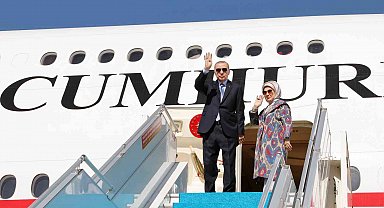 Cumhurbaşkanı Erdoğan Özbekistan'a gitti