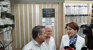 İYİ Parti Genel Başkanı Akşener, Ankara'da esnafı ziyaret etti
