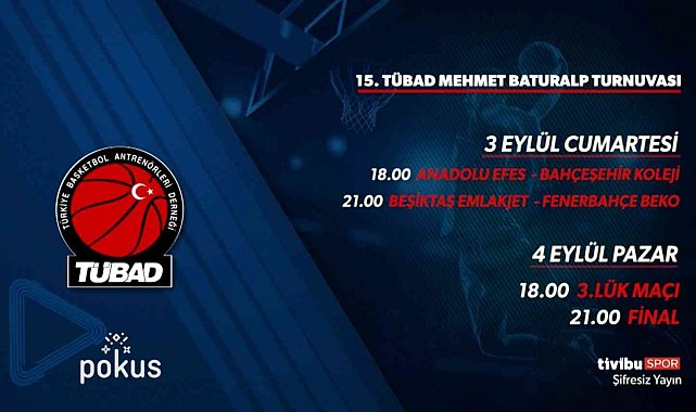 TÜBAD Turnuvası Tivibu Spor'da yayınlanacak