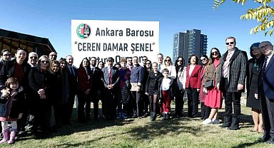 Ankara Barosu'ndan "Cumhuriyet'imiz 100. yılına doğru 100 fidan dikiyoruz" etkinliği