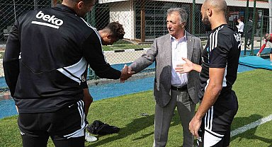 Beşiktaş'ta Başkan Çebi, Trabzonspor maçının hazırlıklarını takip etti