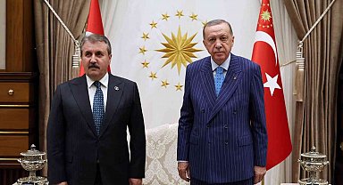 Cumhurbaşkanı Erdoğan, BBP Genel Başkanı Destici'yi kabul etti