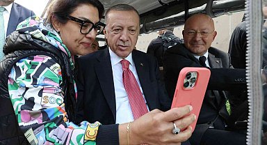 Cumhurbaşkanı Erdoğan, Galataport İstanbul'da incelemelerde bulundu
