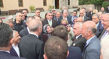 Cumhurbaşkanı Erdoğan, Şahkulu Sultan Dergahı ve Cemevi'ni gezdi