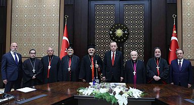 Cumhurbaşkanı Erdoğan, Süryani Katolik Patriği'ni kabul etti
