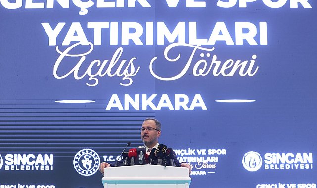 Bakan Kasapoğlu: "Ankara'da 20 yıl önce 30 olan spor tesisi sayısı bugün 150'ye yaklaşmış durumda"