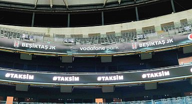 Beşiktaş stadında taziye mesajı