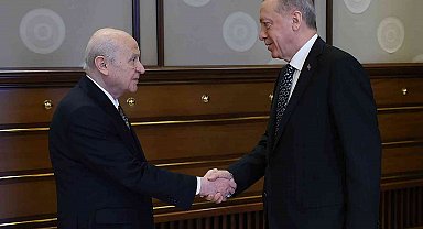Cumhurbaşkanı Erdoğan, MHP Lideri Bahçeli'yi kabul etti