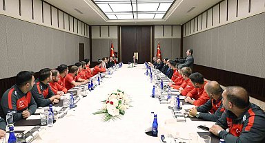 Cumhurbaşkanı Erdoğan, Türkiye Ampute Futbol Millî Takımı'nı kabul etti