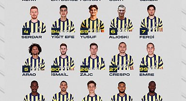 Fenerbahçe'nin kamp kadrosu belli oldu