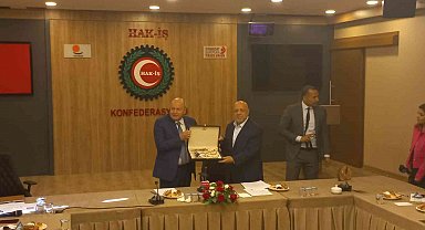 Hak-İş Başkanı Arslan, CGTL Başkanı El-Asmar'ı ağırladı