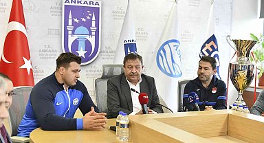 Şampiyon ASKİ Spor'dan, Başkan Yüksel Arslan'a ziyaret