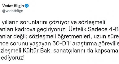 Sözleşmeliden kadroya geçişte çerçeve genişletildi