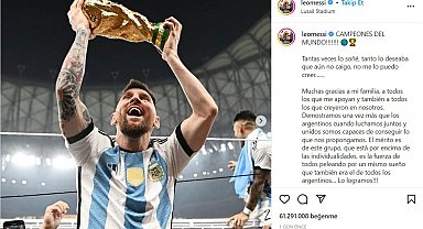 Messi'nin Dünya Kupası fotoğrafı rekor kırdı
