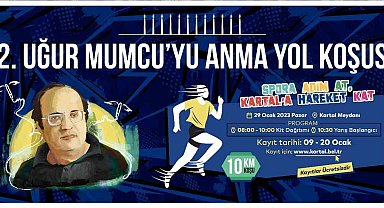 12. Uğur Mumcu'yu Anma Yol Koşusu Kartal'da yapılacak