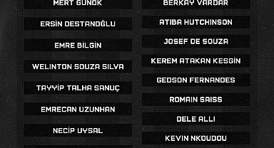 Beşiktaş'ın, Konyaspor maçı kamp kadrosu açıklandı