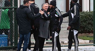 Beşiktaş'ta Kasımpaşa maçı hazırlıklarını Başkan Çebi de takip etti