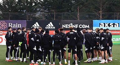 Beşiktaş'ta, Konyaspor maçı hazırlıklarını Başkan Çebi de izledi