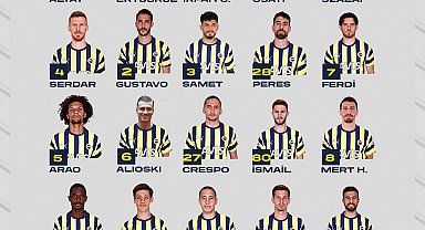 Fenerbahçe'nin Gaziantep FK maçı kamp kadrosu açıklandı