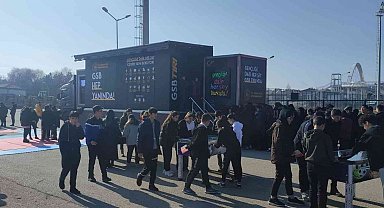 Gençlik ve Spor Bakanlığı'nın tırı Gölbaşı'nda gençlerle buluştu